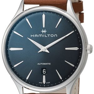 Hamilton Herrklocka H38525541 Jazzmaster Blå/Läder Ø40 mm