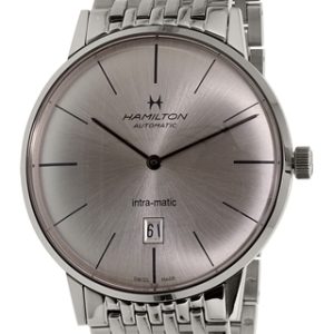 Hamilton Herrklocka H38755151 Intra matic Silverfärgad/Stål Ø42 mm