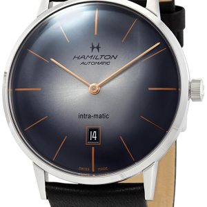 Hamilton Herrklocka H38755781 Svart/Läder Ø42 mm