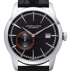 Hamilton Herrklocka H40515731 American Classic Timeless Svart/Läder