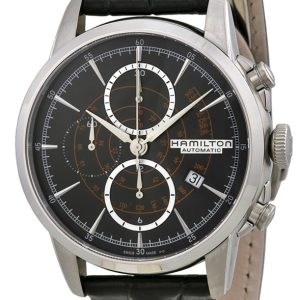 Hamilton Herrklocka H40656731 American Classic Timeless Svart/Läder