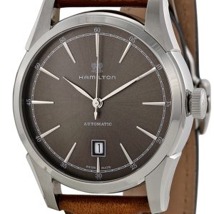 Hamilton Herrklocka H42415591 American Classic Timeless Grå/Läder