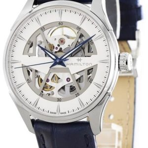 Hamilton Herrklocka H42535610 Jazzmaster Vit/Läder Ø40 mm