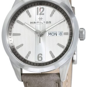 Hamilton Herrklocka H43311915 Broadway Silverfärgad/Läder Ø40 mm