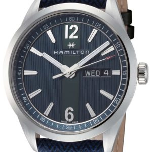 Hamilton Herrklocka H43311941 Blå/Läder Ø40 mm