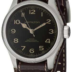 Hamilton Herrklocka H60419533 Khaki Field Svart/Läder Ø42 mm