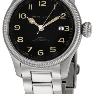 Hamilton Herrklocka H60455133 Khaki Svart/Stål Ø42 mm