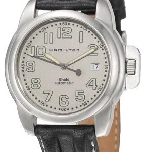 Hamilton Herrklocka H62415753 Khaki Silverfärgad/Läder Ø40 mm