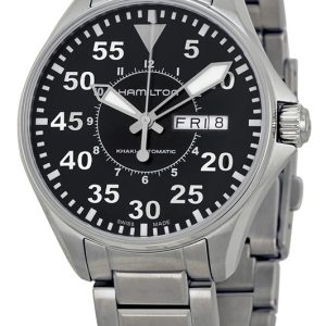 Hamilton Herrklocka H64425135 Khaki Night Svart/Stål Ø38 mm