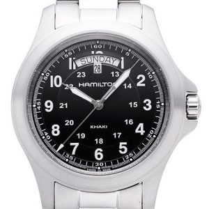 Hamilton Herrklocka H64451133 Khaki Field King Quartz Svart/Stål