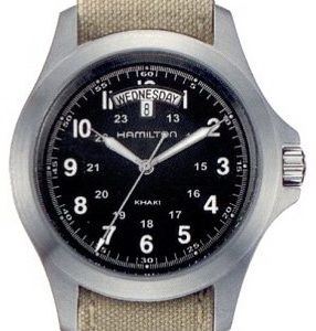 Hamilton Herrklocka H64451333 Khaki Svart/Stål Ø40 mm