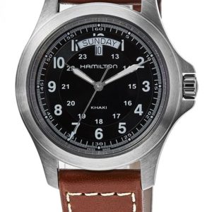 Hamilton Herrklocka H64451533 King Svart/Läder Ø40 mm