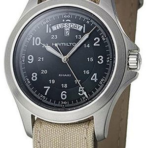 Hamilton Herrklocka H64451863 Khaki Svart/Stål Ø40 mm