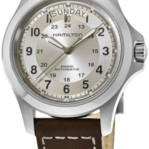 Hamilton Herrklocka H64455523 Khaki Field King Auto Beige/Läder Ø40