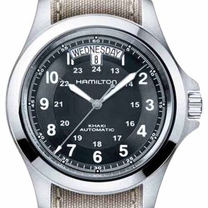 Hamilton Herrklocka H64455933 Khaki Svart/Stål Ø40 mm