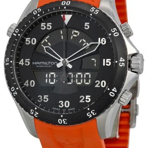 Hamilton Herrklocka H64554431 Khaki Aviation Svart/Gummi Ø40 mm