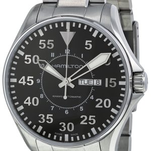 Hamilton Herrklocka H64715135 Khaki Aviation Svart/Stål Ø46 mm