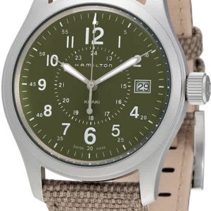 Hamilton Herrklocka H68201963 Grön/Läder Ø38 mm