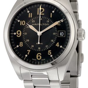 Hamilton Herrklocka H68551133 Khaki Svart/Stål Ø40 mm