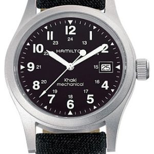 Hamilton Herrklocka H69419433 Khaki Svart/Läder Ø38 mm