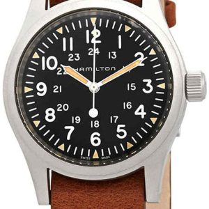 Hamilton Herrklocka H69439531 Svart/Läder Ø38 mm