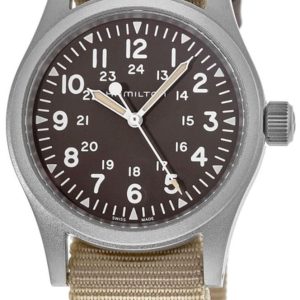 Hamilton Herrklocka H69439901 Khaki Field Brun/Textil Ø38 mm