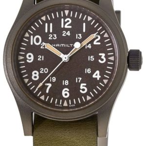 Hamilton Herrklocka H69449861 Khaki Field Grön/Läder Ø38 mm