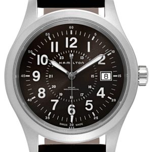 Hamilton Herrklocka H69519793 Khaki Field Brun/Läder Ø40 mm