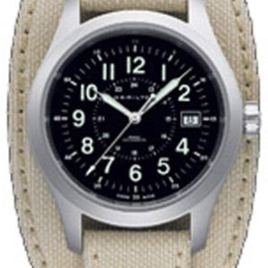 Hamilton Herrklocka H69519933 Khaki Field Svart/Textil Ø38 mm