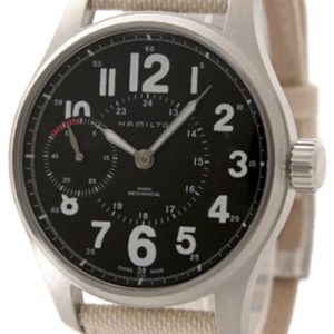 Hamilton Herrklocka H69619933 Khaki Field Svart/Textil Ø44 mm