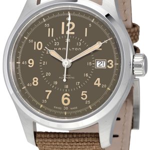 Hamilton Herrklocka H70305993 Khaki Field Brun/Textil Ø40 mm