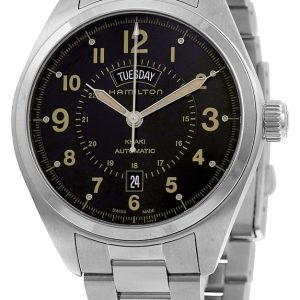 Hamilton Herrklocka H70505933 Khaki Svart/Stål Ø42 mm