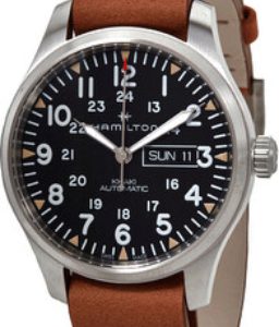 Hamilton Herrklocka H70535531 Svart/Läder Ø42 mm