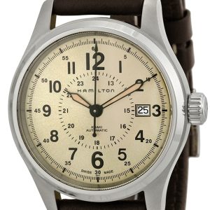 Hamilton Herrklocka H70595523 Field Beige/Läder Ø40 mm