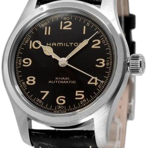 Hamilton Herrklocka H70605731 Svart/Läder Ø42 mm