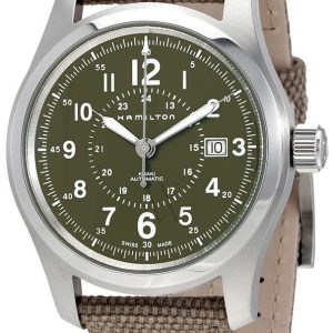 Hamilton Herrklocka H70605963 Khaki Field Grön/Textil Ø42 mm