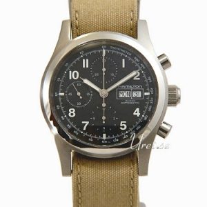 Hamilton Herrklocka H71516937 Khaki Field Svart/Textil Ø42 mm