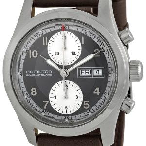 Hamilton Herrklocka H71566583 Khaki Field Svart/Läder Ø42 mm