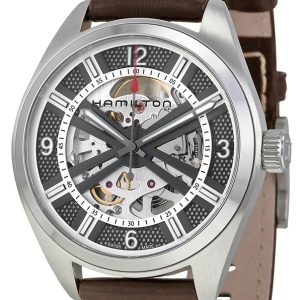 Hamilton Herrklocka H72515585 Khaki Läder Ø42 mm