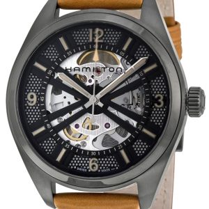 Hamilton Herrklocka H72585535 Khaki Läder Ø42 mm