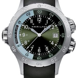 Hamilton Herrklocka H74531863 Khaki Grön/Gummi Ø40 mm