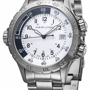 Hamilton Herrklocka H74551113 Khaki Vit/Stål Ø42 mm