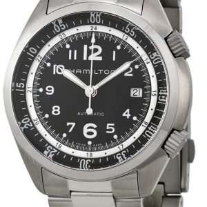 Hamilton Herrklocka H76455133 Khaki Svart/Stål Ø41 mm