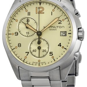 Hamilton Herrklocka H76512155 Aviation Vit/Stål Ø41 mm