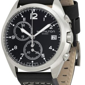 Hamilton Herrklocka H76512733 Khaki Pioneer Svart/Läder Ø41 mm