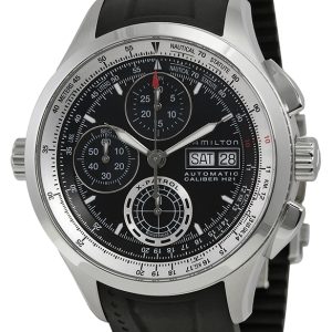 Hamilton Herrklocka H76556331 Khaki Aviation Svart/Gummi Ø42 mm