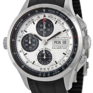 Hamilton Herrklocka H76566351 Khaki Aviation Silverfärgad/Gummi Ø42