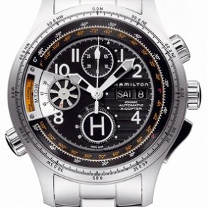 Hamilton Herrklocka H76616133 Khaki Aviation Svart/Stål Ø44 mm