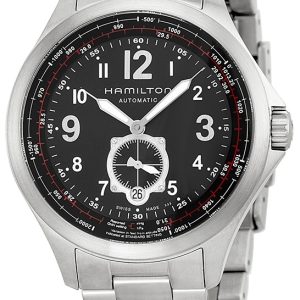 Hamilton Herrklocka H76655133 Khaki Aviation Svart/Stål Ø42 mm