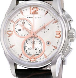 Hamilton Herrklocka H76714735 Khaki Svart/Läder Ø45 mm